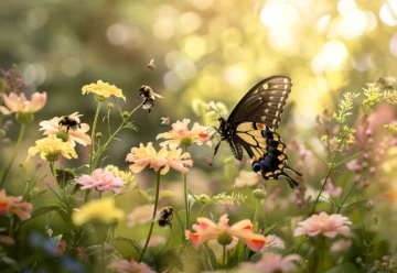 Attirer papillons et abeilles : les meilleures plantes fleuries pour un jardin animé