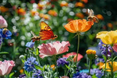 Attirer papillons et abeilles dans son jardin grâce aux fleurs appropriées